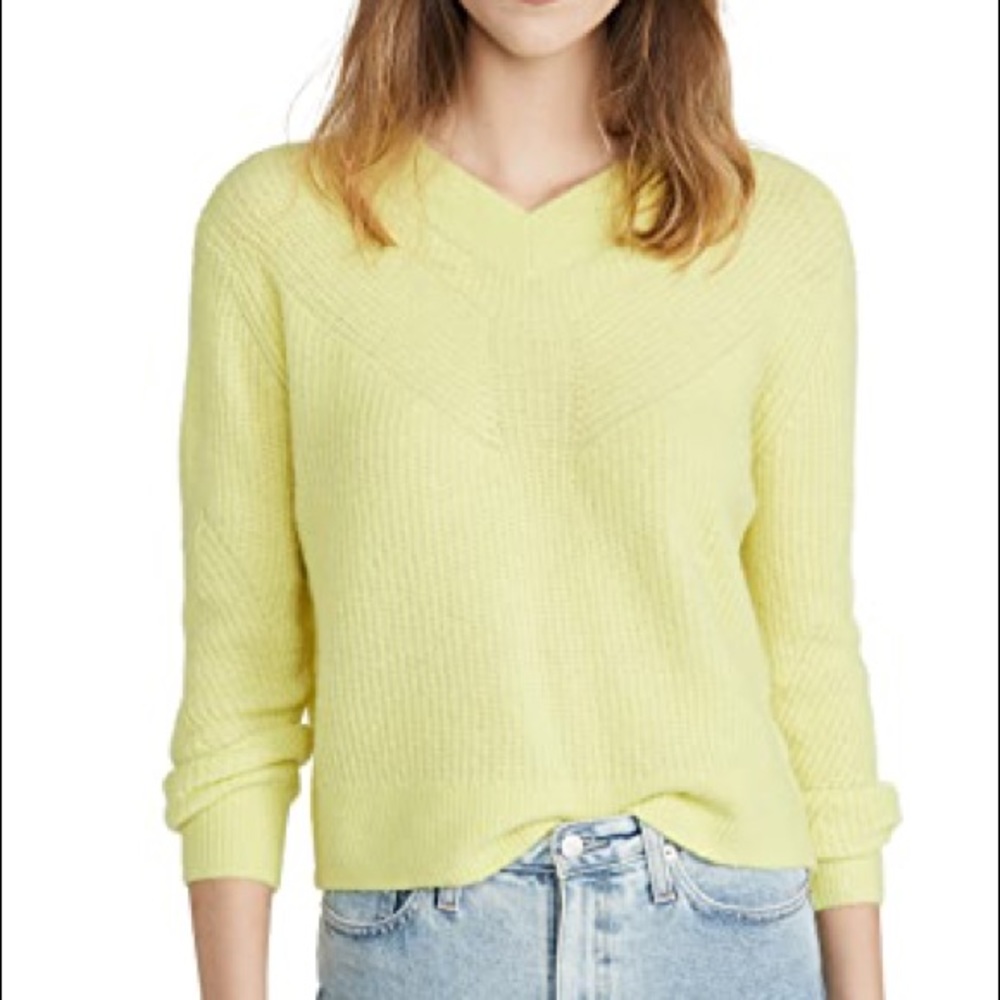 CLUB MONACO Ribbed V-Neck Sweater